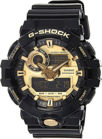 Casio Men's 'G Shock "راتنجات الكوارتز غير الرسمية ، اللون: الأسود (النموذج: GA-710GB-1ACR) in Saudi Arabia