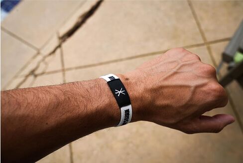 Messiah Wristband, Black and White Pattern, Religious Symbol Design in Saudi Arabia