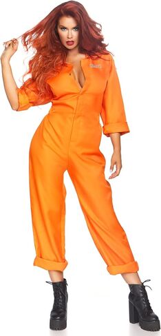 Leg Avenue Women's Prisoner Jumpsuit Jail Costume in Saudi Arabia