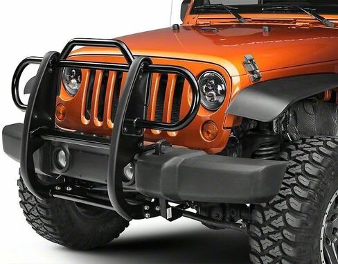 Black Horse Grille Brush Bumper Guard Modular Black Compatible with 2020-2024 Jeep Gladiator|2018-2024 Jeep Wrangler(Excl. 21-24 V8 Engine and Trims)-17JPJLMA in Saudi Arabia