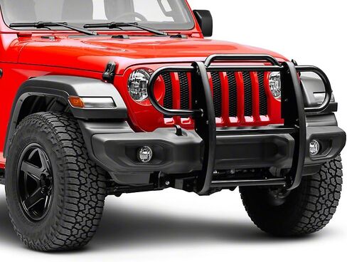 Black Horse Grille Brush Bumper Guard Modular Black Compatible with 2020-2024 Jeep Gladiator|2018-2024 Jeep Wrangler(Excl. 21-24 V8 Engine and Trims)-17JPJLMA in Saudi Arabia