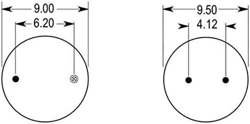 2 pack of TORQUE Air Spring Bag for Kenworth Trucks (Replaces Firestone 9422, W01-358-9422, Kenworth K303-15, Goodyear 1R11-028) (2 x TR9422) in Kuwait