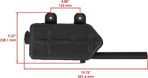 Caltric 18001-1667 العادم كاتم الصوت متوافق مع Kawasaki Bayou 220 KLF220 1988-2002 in Kuwait