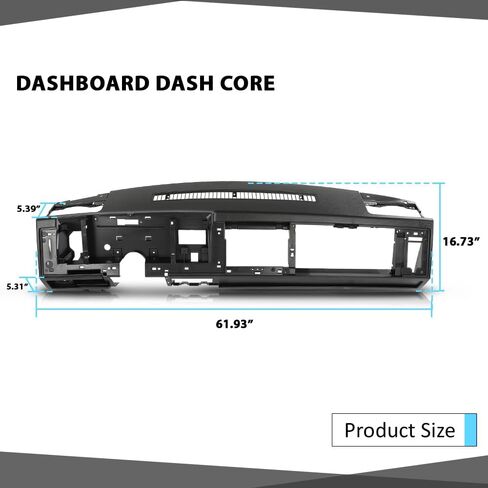 Dashboard Dash Core متوافق مع Chevy & GMC Truck 1988-1994 ، Fit Chevy Blazer/GMC Yukon ، Suburban 1992-1994 Gray in Kuwait