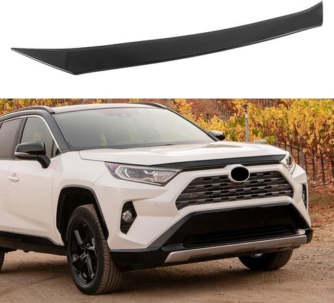 Hood Deflector Bug Shield Deflector for Toyota RAV4 (Hybrid) SE/XSE/XLE/Limited 2019 2020 2021 2022 2023 2024 Hood Guard Protector Cover Trim Glossy Black in Kuwait