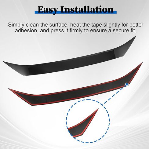 Hood Deflector Bug Shield Deflector for Toyota RAV4 (Hybrid) SE/XSE/XLE/Limited 2019 2020 2021 2022 2023 2024 Hood Guard Protector Cover Trim Glossy Black in Kuwait