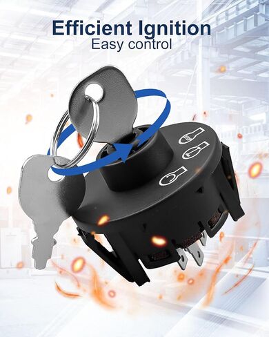 مفتاح بداية الإشعال مع 2 مفتاحين ملاءمة لمحركات Kohler CH18 CH20 CH23 CH640 CH670 CH680 CH730 CH740 ، مجموعة مفاتيح الإشعال استبدال 25 099 30-S 2509930-S in Saudi Arabia
