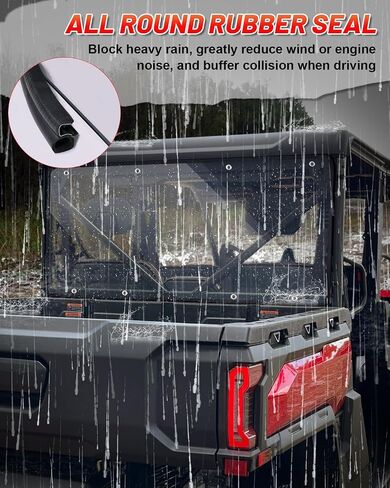 StarknightMT Uforce U10 Pro Rear Windshield Compatible With CFMOTO UFORCE U10 Pro/Pro XL 2025, UV-Proof Heavy Duty Full Back Window (Clear) in Saudi Arabia