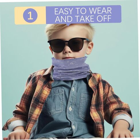 وشاح Bestyash لـ Dark NeckerChief للبنين والبنات المواد الكشمير الناعمة تحمي من الرياح للأنشطة في الهواء الطلق in Kuwait