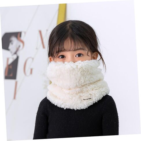 SAFIGLE Boy Girl Neck Warmer Scarf Windproof Lined for Boys Girls Thick Knit Cover for Cold Weather for Ages in Saudi Arabia
