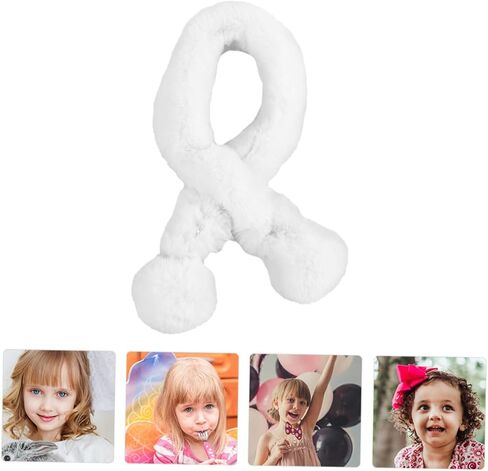 SAFIGLE 1pc Warm Plush Boys and Girls Scarf Cross Tie Design for Boys and Girls for Autumn and Warmer for Daily Use Adorable Christmas in Saudi Arabia