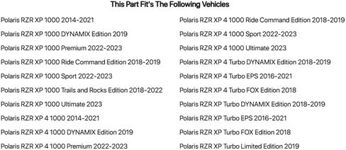 Tusk Spare Tyre Carrier متوافق مع Polaris RZR XP 1000 2014-2021/RZR XP 4 1000 2014-2021 in Saudi Arabia