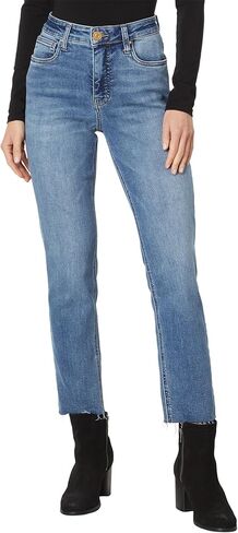 كوت من Kloth Rachael High Rise Fab Ab Mom Raw Hem in Kuwait