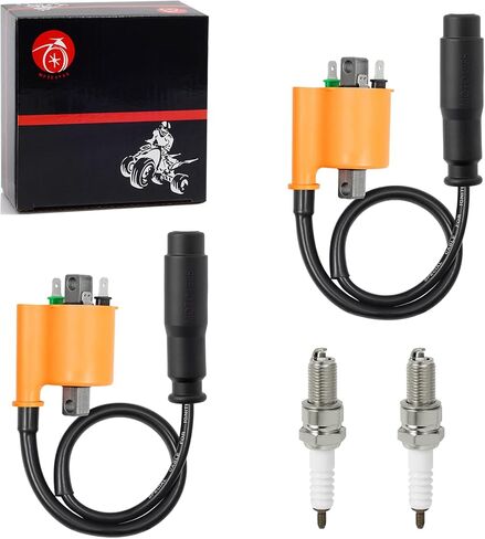 2 مجموعة من الإشعال Coil Pack & Spark Plug + Cap لـ Kawasaki Teryx4 800 Krt800 Teryx 800 Krf800 2014-2022 Teryx4 750 Krt750 Teryx 750 Krf750 2009-2013 قوة وحشيات 750 KVF750 4x4i 2008-2022 in Saudi Arabia