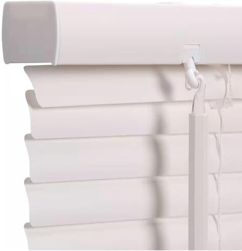 Ceybo Cordless Mini Blinds White Vinyl Light Filtering 1" Slats Window Shades 34 x 64 Easy Install Indoor Privacy Washable Wand Control for Bedroom Kitchen Living Room in Saudi Arabia