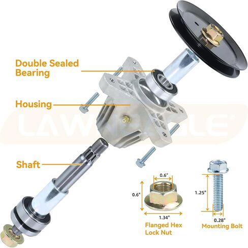 مدفوع 918-06991 مجموعة المغزل يحل محل Troy Bilt 918-06991 918 06991 MTD 918-06991 618-06991 المغزل Craftsman T110 المغزل لـ Huskee LT4200 T110 T130 T1200 in Saudi Arabia