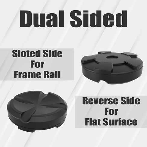 BIG RED Torin Floor Jack Rubber Pad,Universal Slotted Frame Jack Adapter, Weld Side Frame Rail Protector,Black,Pack of 2,AT825010-9B in Saudi Arabia