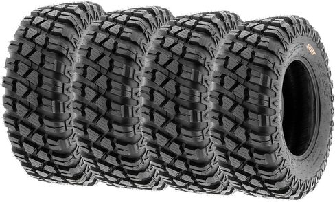 Set of 4 SunF A047 XC MX Hardpack UTV SxS Dual Sport Tires 28x10-14, 6 PR, Tubeless, all terrain off-road in Saudi Arabia
