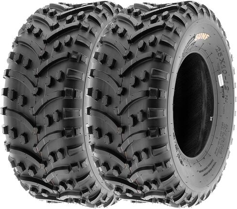 SunF 22x11-8 ATV UTV Tire 22x11x8 Knobby Tubeless PR A032 - PAIR of 2 in Kuwait