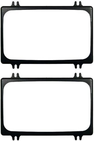 2 Set of - for Sunbird for Firebird for Toronado for GP3500 for Corsica for Beretta for Skyhawk for Century for G10 for G20 for G30 Headlight Trim Surround Ring Black Front in Saudi Arabia