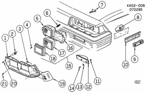 2 Set of - for Sunbird for Firebird for Toronado for GP3500 for Corsica for Beretta for Skyhawk for Century for G10 for G20 for G30 Headlight Trim Surround Ring Black Front in Saudi Arabia