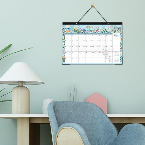 2025 Desk Calendar - 2025 Calendar from January 2025 - December 2025, 2025 Desk Calendar 12''x17'', with Large Blocks, Note Section, Corner Protections in Kuwait