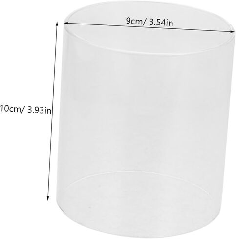 2pcs أغطية شمعة زجاجية واضحة لحاملي شموع سطح المكتب حماة شمعة مقاومة للرياح تعزز الأجواء الرومانسية للديكور المنزلي والحفلات in Kuwait
