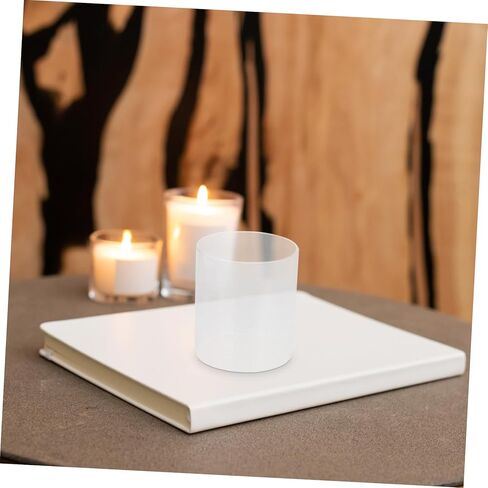 2pcs أغطية شمعة زجاجية واضحة لحاملي شموع سطح المكتب حماة شمعة مقاومة للرياح تعزز الأجواء الرومانسية للديكور المنزلي والحفلات in Kuwait