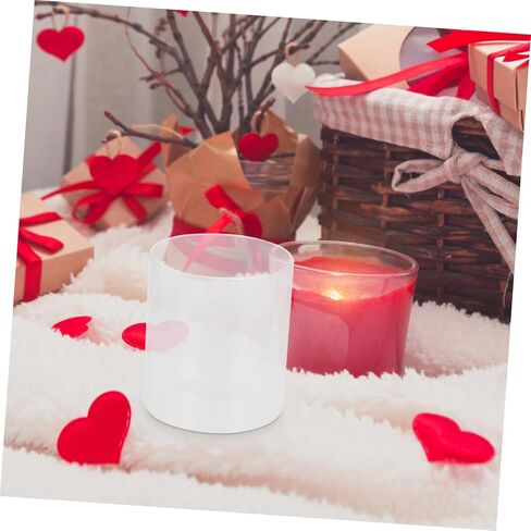 2pcs أغطية شمعة زجاجية واضحة لحاملي شموع سطح المكتب حماة شمعة مقاومة للرياح تعزز الأجواء الرومانسية للديكور المنزلي والحفلات in Kuwait