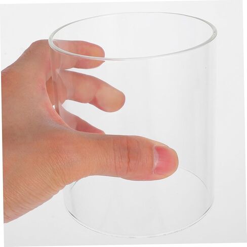 2pcs أغطية شمعة زجاجية واضحة لحاملي شموع سطح المكتب حماة شمعة مقاومة للرياح تعزز الأجواء الرومانسية للديكور المنزلي والحفلات in Kuwait