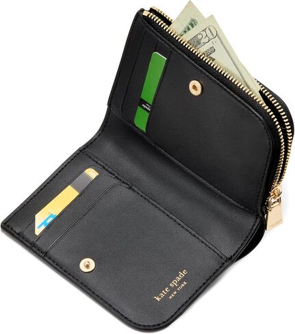 Kate Spade New York Women's Devin Saffiano Leather Card Holder, Black, One Size in Kuwait