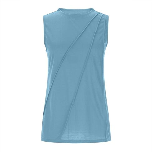 TOPAN SUMMEN SUMMER TANK TOP TRENDY SLEEVELESS BUSINESS TOPS DASTALS 2025 CUTE BASION LOOTER FIT DANDY SHIRT in Kuwait