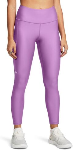 سروال نسائي من Under Armour HeatGear Armor عالي الخصر مانع للانزلاق عند الكاحل، (560) أرجواني بروفانس / أرجواني Ace، صغير in Saudi Arabia