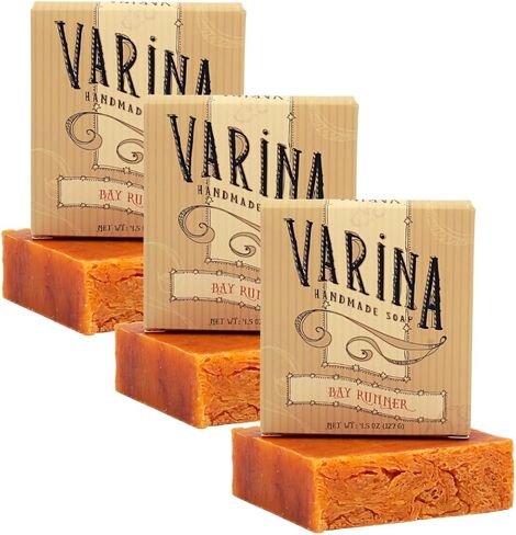 Varina Natural Soap Mens Variety Bar Soap - Gentle Cleansing for Sensitive Skin, Fresh - 10 Pack - Handmade Soap in Saudi Arabia
