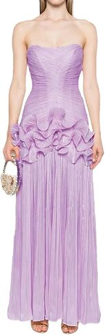Women Spaghetti Strap Patchwork Ruffle Slim Dress High Waist Elegant Party Midi Dresses in Saudi Arabia