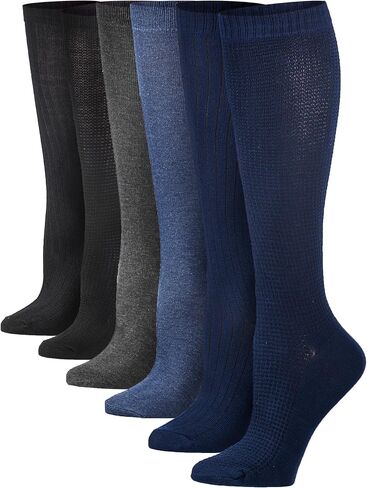 Tipi Toe Women's 6 Pairs Colorful Patterned Knee High Socks in Saudi Arabia