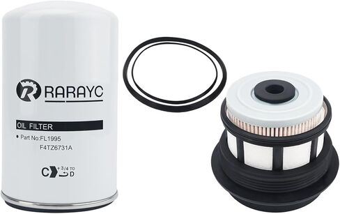 مجموعة مرشح وقود النفط متوافقة مع 1999-2003 فورد سوبر الخدمة F250/F350/F450/F550 7.3L Powerstroke استبدال OEM FL2016 ، FD4594 in Saudi Arabia