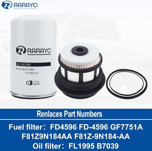 مجموعة مرشح وقود النفط متوافقة مع 1999-2003 فورد سوبر الخدمة F250/F350/F450/F550 7.3L Powerstroke استبدال OEM FL2016 ، FD4594 in Saudi Arabia