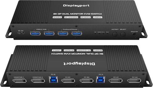 8k HDMI 2.1 كابل 4k 144hz 48G kvm Switch Dual hdmi 2.1 Cable 4k 144hz hdmi 2.1 kvm Switch Cable 4k 144hz kvm Switch 2 شاشات 2 أجهزة كمبيوتر كابل hdmi 4k 144hz، DAODPCAB001 in Kuwait