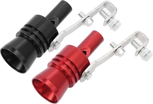 X AutoHaux 2pcs Universal Turbo Turbo Sound Muffler Miply Pipe Whistle Whistle Off Valve Simulator Turbo Whistle Tailpipe XL Size Red Blue in Kuwait