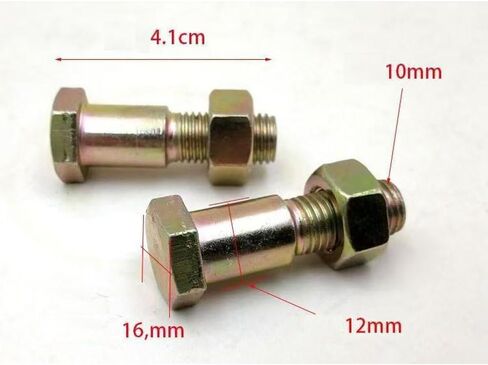 4 مجموعة من الدراجات النارية Kickstand Mount Bolt Screw مع NUT M8 M10 دراجة ترابية الحامل المسمار التثبيت المسمار للدراجة الصغيرة Kickstand Dirt Pit Bike Rick Stand دراجة كهربائية للوقوف جانب قدم الدعم in Saudi Arabia