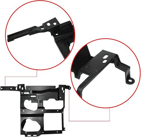LOSTAR Pair(2) Driver Left & Passenger Right Side Headlamp Headlight Mounting Bracket Compatible with 1999-2002 Silverado 1500 2500 3500, 2000-2006 Suburban/Yukon GM1221121 GM1221122 in Saudi Arabia