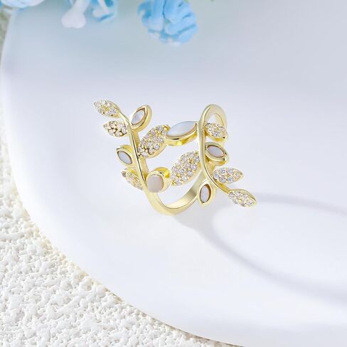 Adjustable Open Wrap Ring Black Diamond Spoon Rings for Women Vintage Thumb Rings Statement Ring Fashion Jewelry Gifts in Kuwait