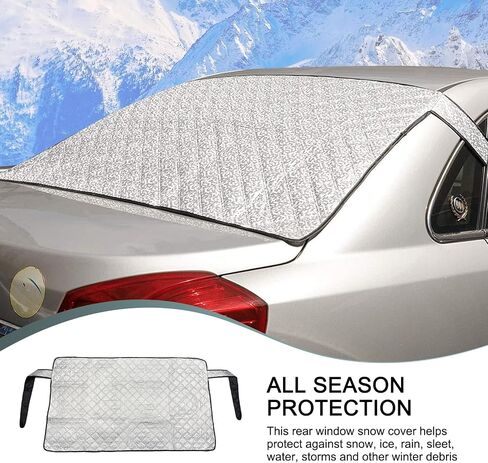 1 PC Car Windshield Winter Winter ، 55 "× 31.5" تغطية مثالية تغطية مثالية وغطاء للتجميد ، غطاء خصوصية مضاد للسرقة لجميع الفصول ، Universal for Cars (Silver) in Saudi Arabia
