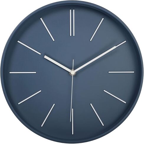zyzamay Modern 12 Inch Round 3D Wall Clock, Black, Silent Quartz Battery Operated, Easy to Read, Accurate Time, Modern Style in Kuwait