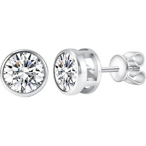 14K Gold 1/2ct Diamond Stud Earrings for Women, D Color VVS1 Clarity Studs,Charming Gift for Women on Women's Day in Saudi Arabia