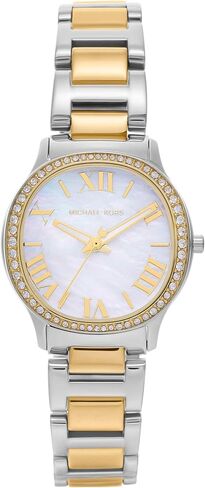 Michael Kors Women's Sage Three-Hand-Tony Stains Steel Watch (Model: Mk4910) in Saudi Arabia