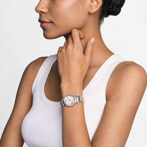 Michael Kors Women's Sage Three-Hand-Tony Stains Steel Watch (Model: Mk4910) in Saudi Arabia