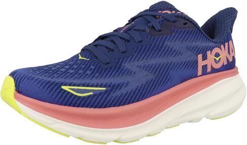 HOKA ONE ONE Womens Clifton 9 Textile Evening Sky Coral Trainers 10.5 US in Kuwait