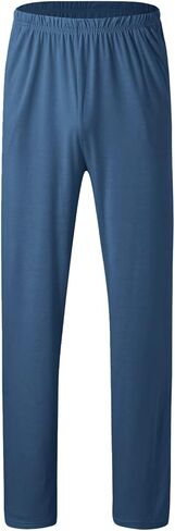 JiXiang Men Pajama Set Sleepwear Pjs Lightweight Long Sleeve Crewneck Shirts and Bottoms Loungewear Soft Comfy Sleep Outfits in Saudi Arabia